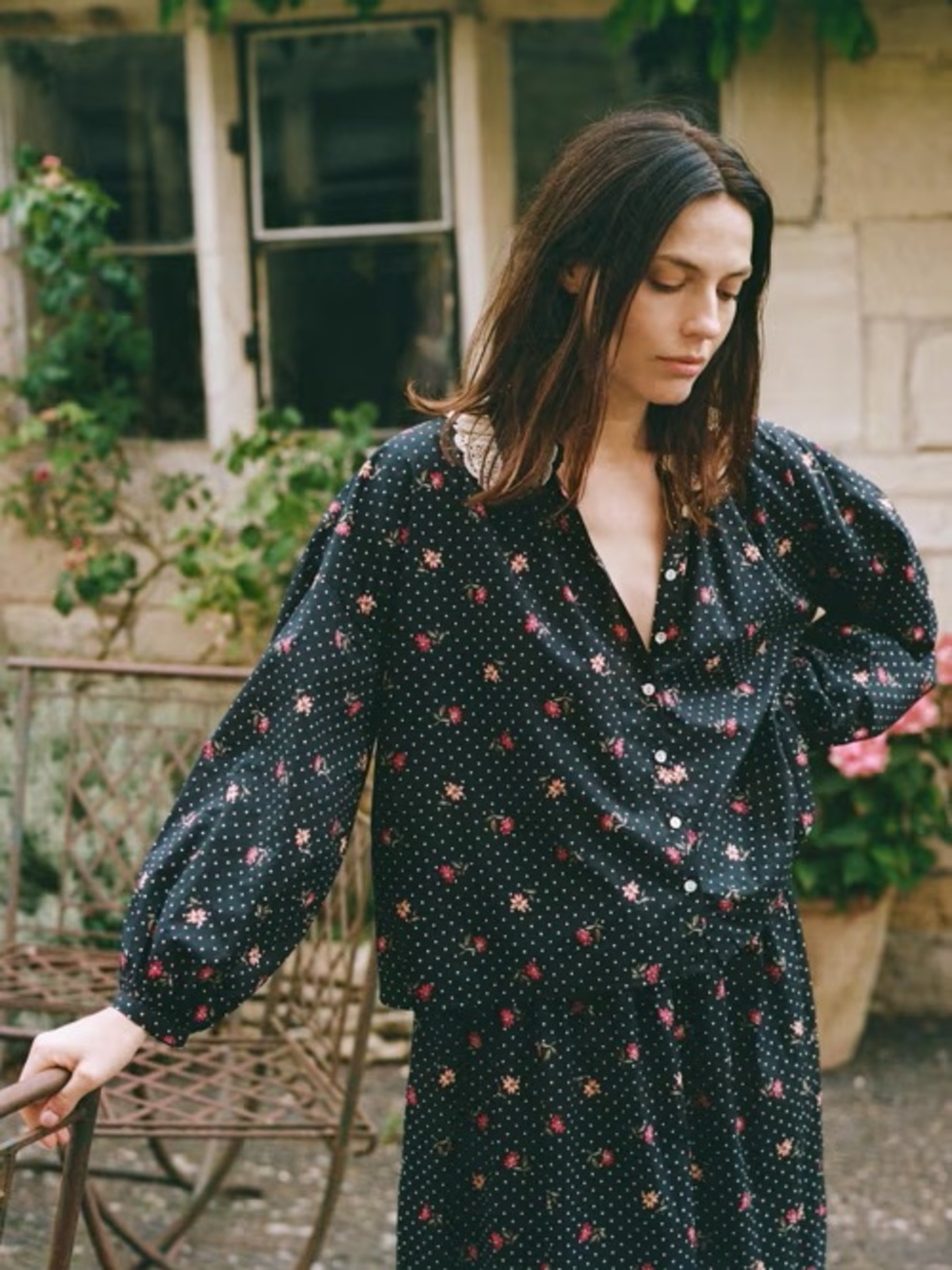 Christy Dawn Ghita Blouse in Eclipse Garden